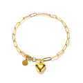 Heart Necklace & Bracelet Set