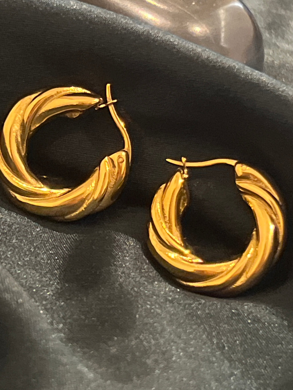 Twisted Hoop Earrings