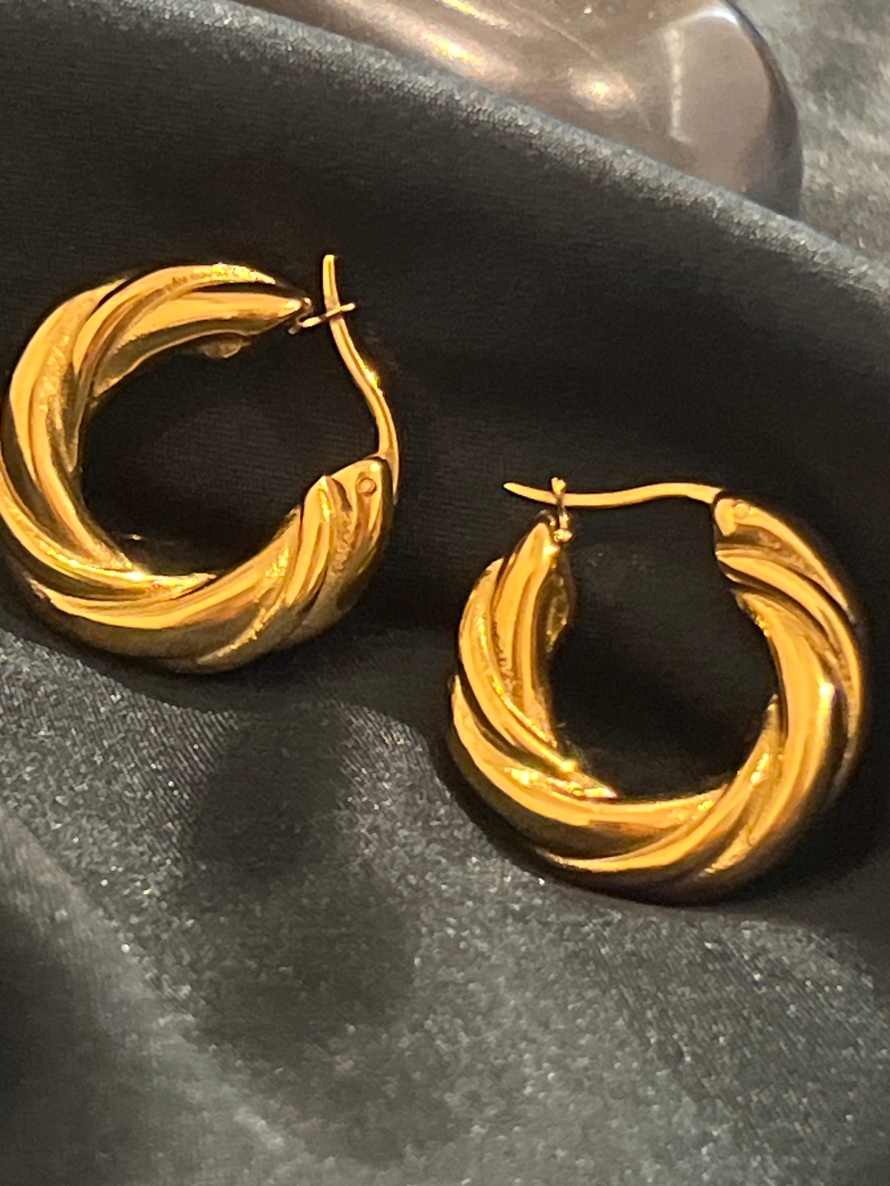 Twisted Hoop Earrings