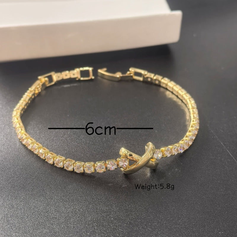 Golden Tenis bracelet