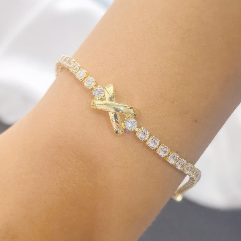 Golden Tenis bracelet
