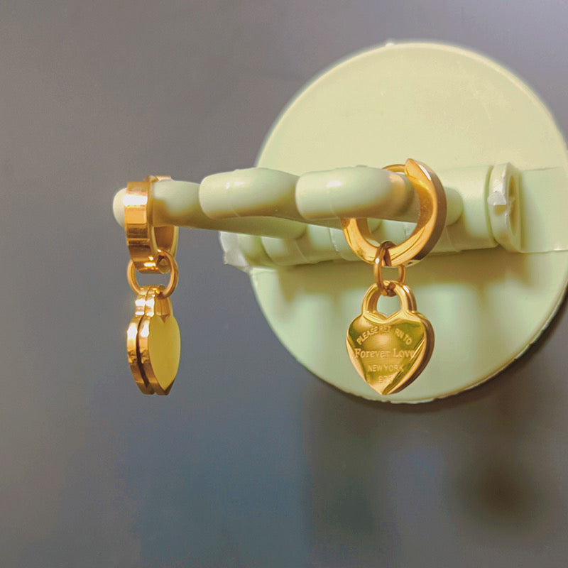 Hoop Heart earrings