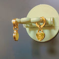 Hoop Heart earrings