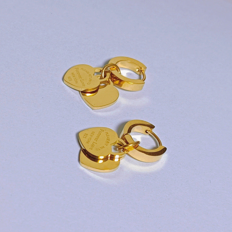 Hoop Heart earrings