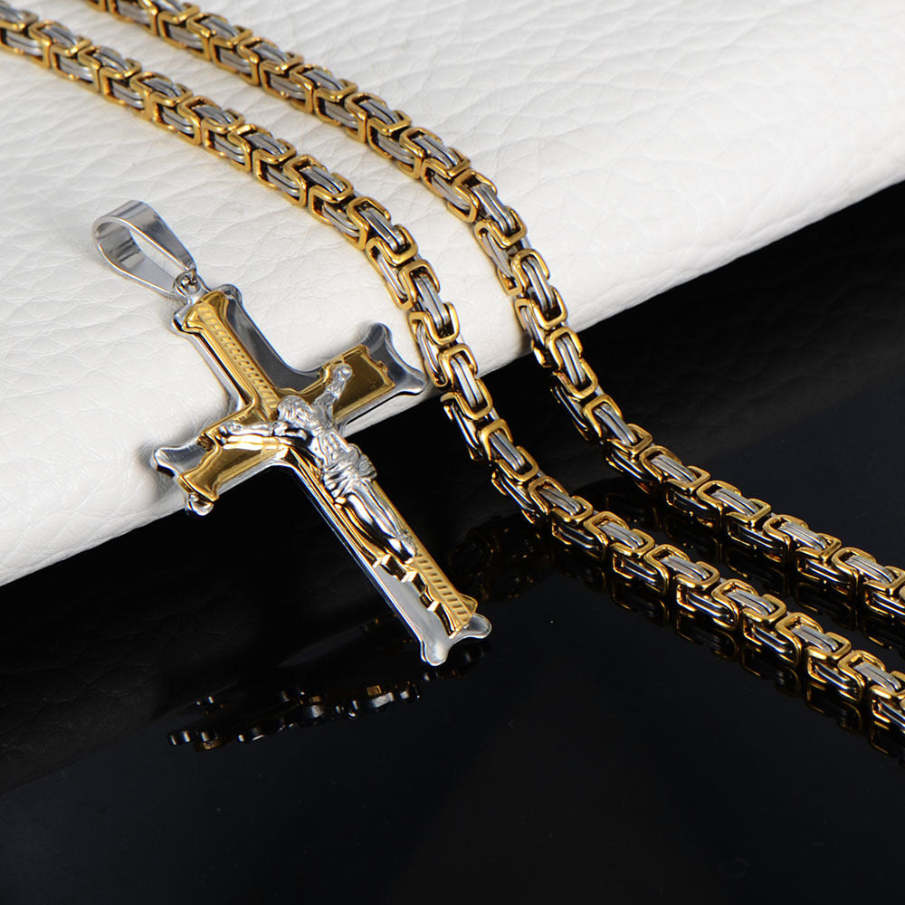 Men’s Cross Pendant Necklace