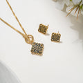 Necklace and earrings stud set